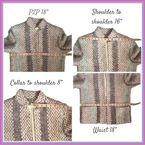 Vintage Coatree Jacket Woven Mohair Blend Union Made in USA Women's Small - Picture 6 of 9